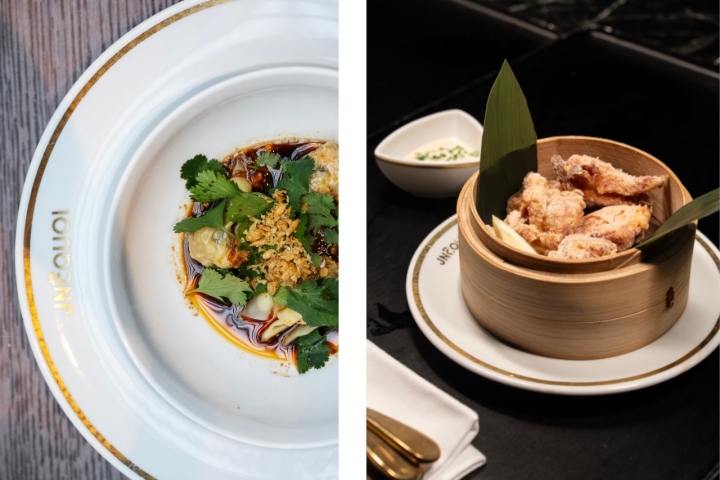 Os wontons de porco e camarão são a entrada para o menu de Ano Novo Chinês. Já o karaage de frango está na carta todo o ano