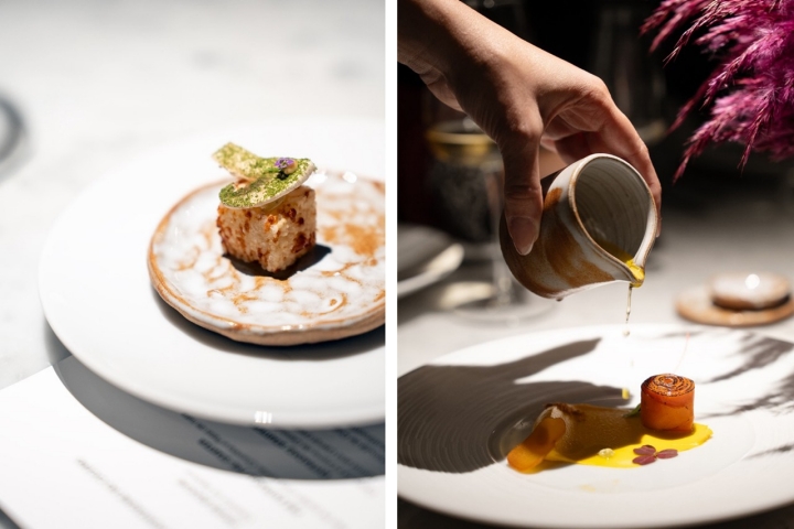 imagen doble de dos emplatados elegantes imagen doble de dos emplatados elegantes