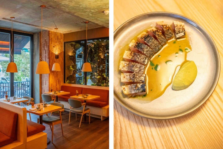 Em pleno Chiado, o Broto dá palco ao produto nacional de qualidade. À direita, peixe azul do dia com molho cítrico Em pleno Chiado, o Broto dá palco ao produto nacional de qualidade. À direita, peixe azul do dia com molho cítrico