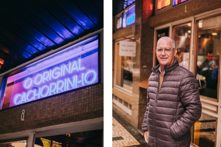 Américo Pinto vende cachorrinhos desde os 13 anos e aos 68 anos continua a ser um relações públicas da Cervejaria Gazela 