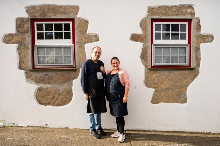 Sérgio Santos, gerente, e Delisa Cardoso, dona do Ti Chôa 