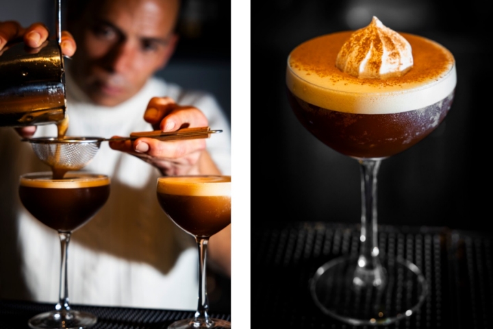 O Expresso Martini leva uma volta aromática, com especiarias, um suspiro e canela