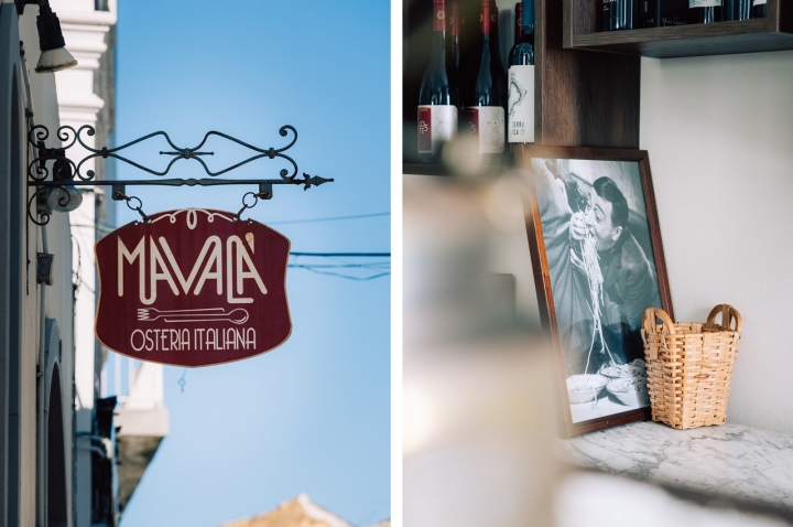 A Osteria Mavalà fica na Baixa de Faro e lembra uma casa tradicional italiana A Osteria Mavalà fica na Baixa de Faro e lembra uma casa tradicional italiana
