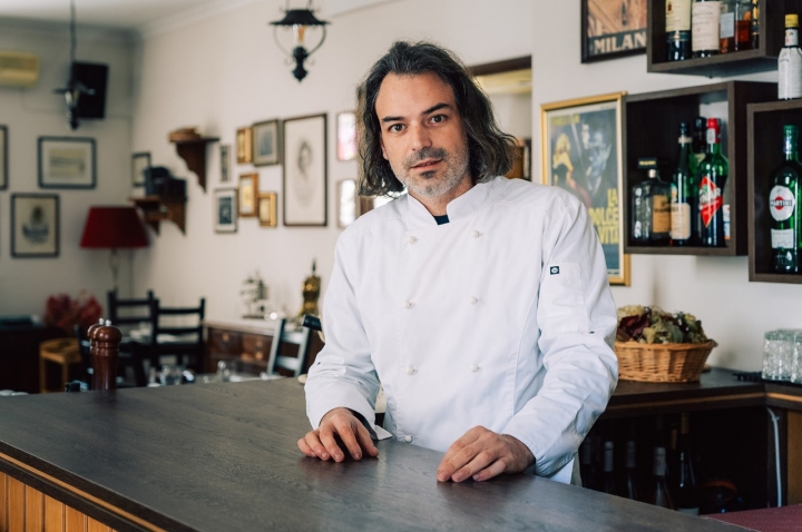Davide Prandi, dono da Osteria Mavalà, em Faro Davide Prandi, dono da Osteria Mavalà, em Faro