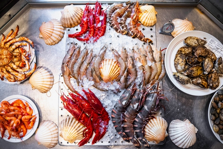 Mariscos del restaurante Mariscos del restaurante