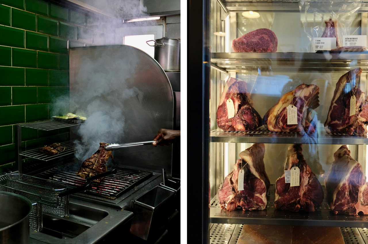 A variedade e qualidade da carne (nas quais se incluem as maturadas) são um dos cartões de visita do Kampo