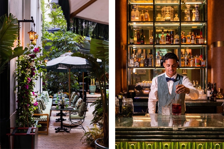 O Bougain é um oásis verde dentro da cidade O Bougain é um oásis verde dentro da cidade