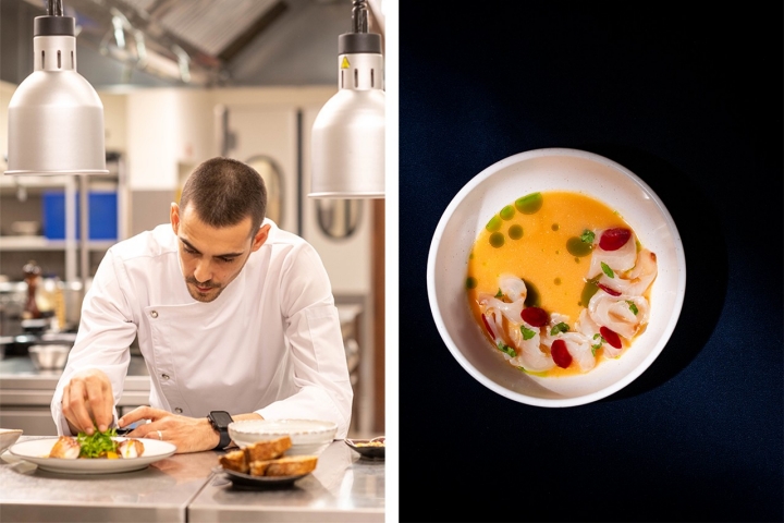 O chef André Santos dedica-se ao produto português combinando-o com influências africanas e asiáticas O chef André Santos dedica-se ao produto português combinando-o com influências africanas e asiáticas