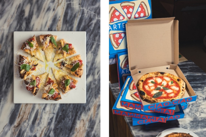 Com ingredientes produzidos na zona para pizzas mais criativas ou com produtos italianos para apresentar clássicos como a Margherita