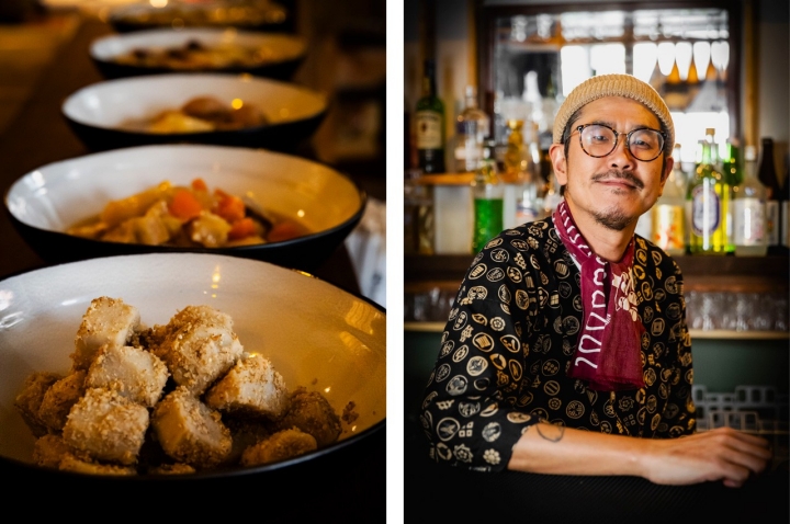 O japonês Kazuaki Senno é o responsável por esta versão caseira e quotidiana da cozinha japonesa  O japonês Kazuaki Senno é o responsável por esta versão caseira e quotidiana da cozinha japonesa