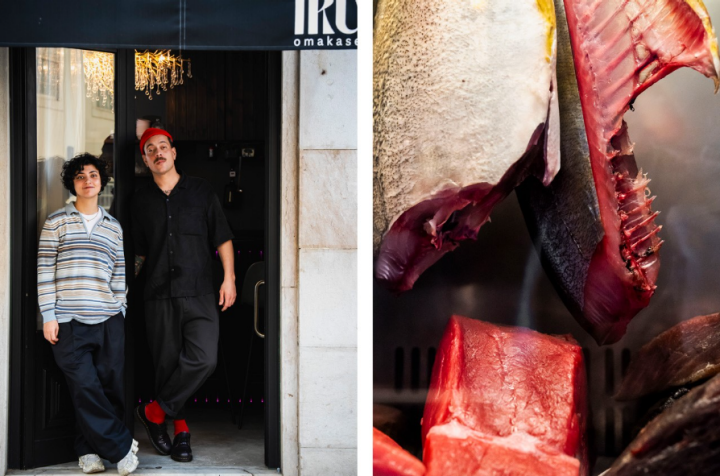 Pedro Binotti é o chef e Luisa Vitoria é a responsável pela sala e os vinhos do Irú Omakase  Pedro Binotti é o chef e Luisa Vitoria é a responsável pela sala e os vinhos do Irú Omakase