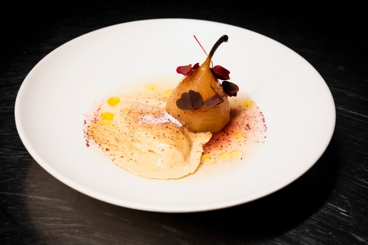 Pera escalfada Pera escalfada