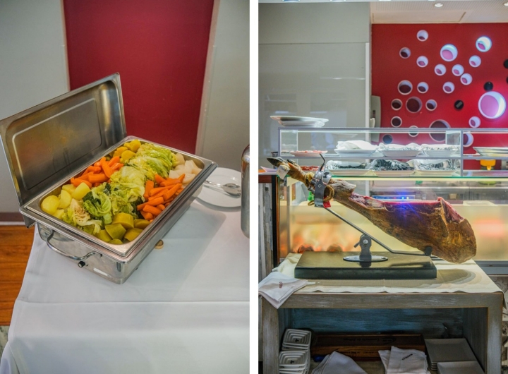 O cozido à portuguesa é servido em formato buffet O cozido à portuguesa é servido em formato buffet