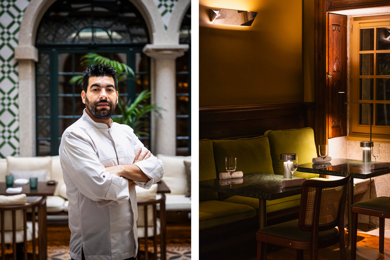   Faz agora um ano que Tiago Bonito integrou o projecto do Palacete Severo. Potenciar a relação entre gastronomia e as obras de arte da galeria do hotel é um dos seus objectivos