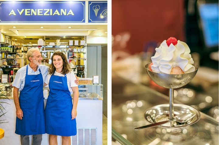 Ângelo e Clara Sala, pai e filha, dão continuidade à geladaria da família Ângelo e Clara Sala, pai e filha, dão continuidade à geladaria da família