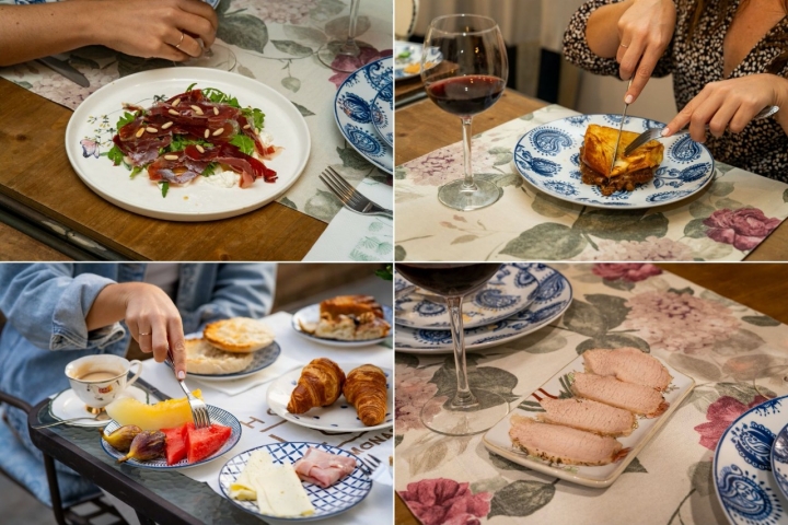 Inma é responsável pela comida caseira, tanto ao pequeno-almoço como ao jantar Inma é responsável pela comida caseira, tanto ao pequeno-almoço como ao jantar