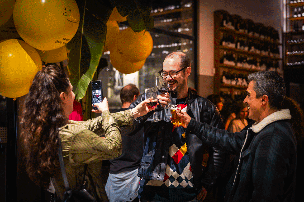 O clima de festa continuou noite dentro