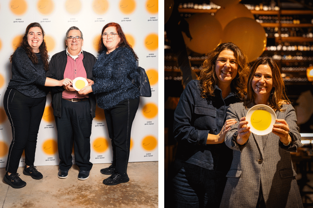 Os responsáveis do restaurante O Golfinho, do Porto (esq.), e do bar Fita Preta, de Évora, marcaram presença