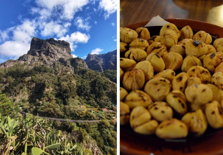 Castañas asadas y Curral das Feiras Castañas asadas y Curral das Feiras