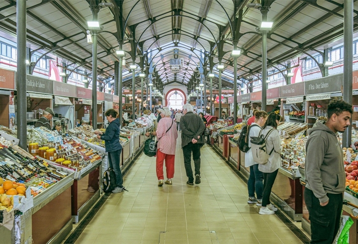 A estrutura em ferro do Mercado Municipal de Loulé é um clássico da arquitetura do início do século XX A estrutura em ferro do Mercado Municipal de Loulé é um clássico da arquitetura do início do século XX