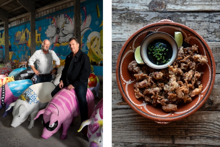 O enólogo David Baverstock e Howard Bilton são os responsáveis pelos vinhos Howard’s Folly (Foto Ana Brígida)