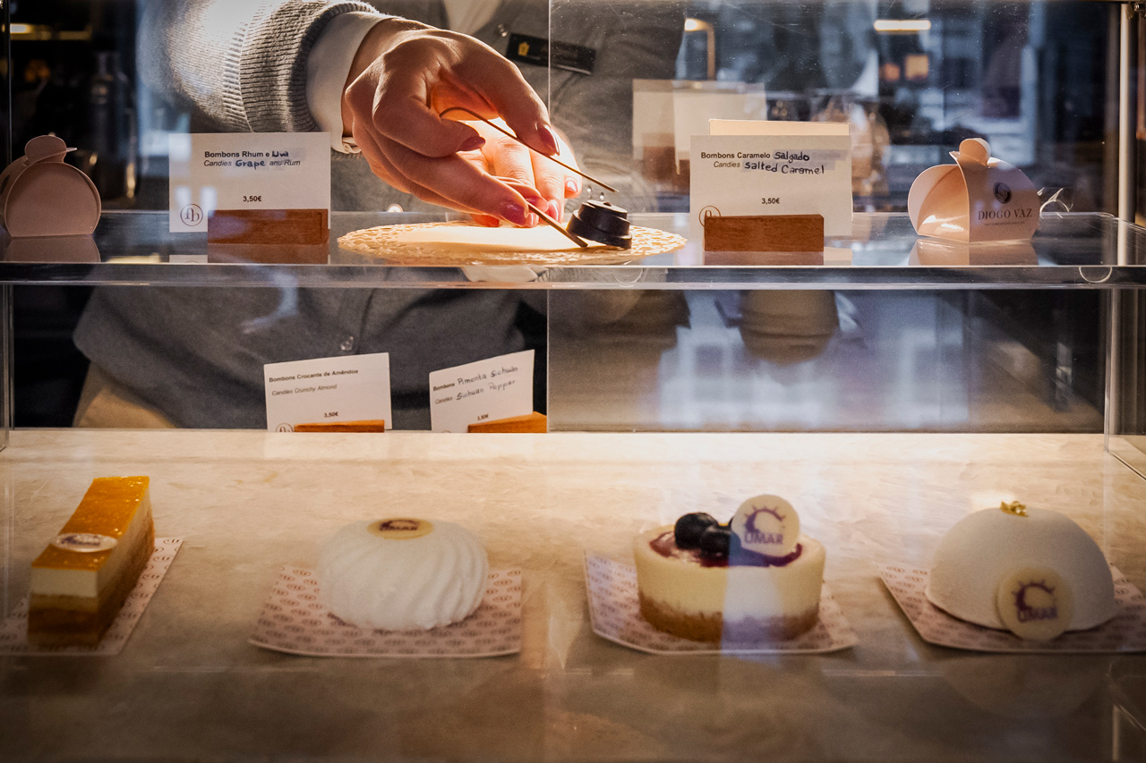 A pâtisserie está a cargo da chef pasteleira Eva Monteiro