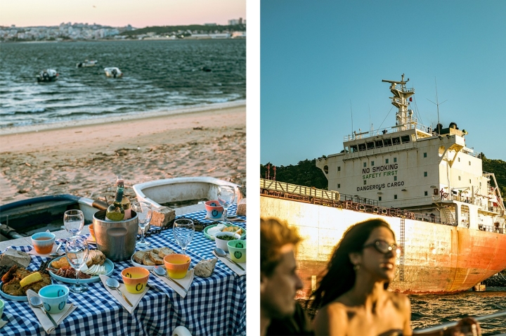 A vista da mesa comunitária de 50 metros é para o rio  A vista da mesa comunitária de 50 metros é para o rio