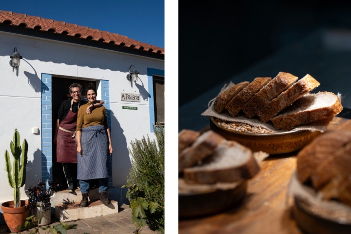 A pequena padaria local Dozero fornece o pão de todas as refeições 
