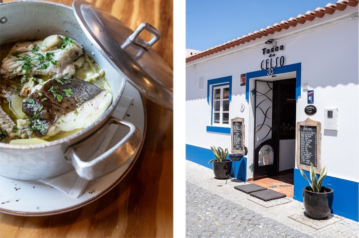 Os pratos do dia variam consoante o peixe disponível e incluem, por exemplo, raia no tacho Os pratos do dia variam consoante o peixe disponível e incluem, por exemplo, raia no tacho