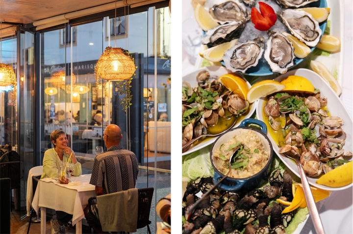 No restaurante Costa Alentejana servem-se barcos de marisco personalizado com percebes, ostras ou amêijoas No restaurante Costa Alentejana servem-se barcos de marisco personalizado com percebes, ostras ou amêijoas