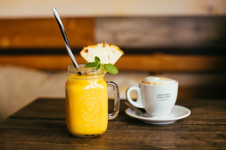 Aquí el café no es cualquier café, ni los zumos naturales son cualquier cosa.