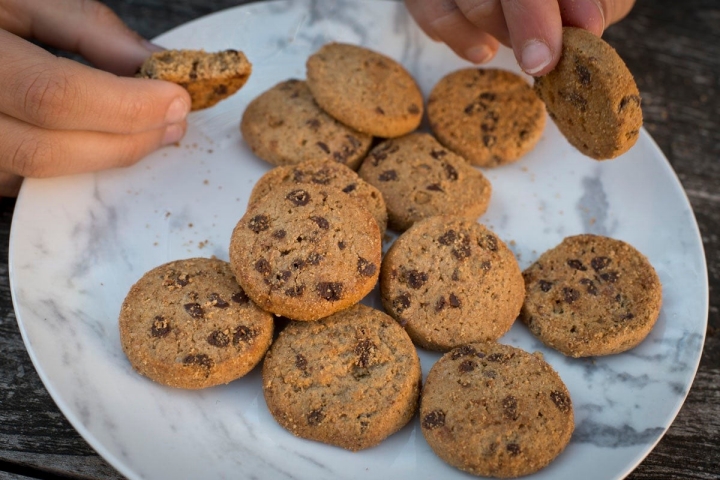 'Cookies' hechas con gusanos de harina.