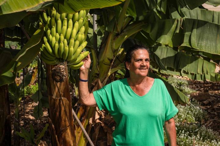 Dulce Acevedo, propietaria de la finca La Calabacera (Tenerife).