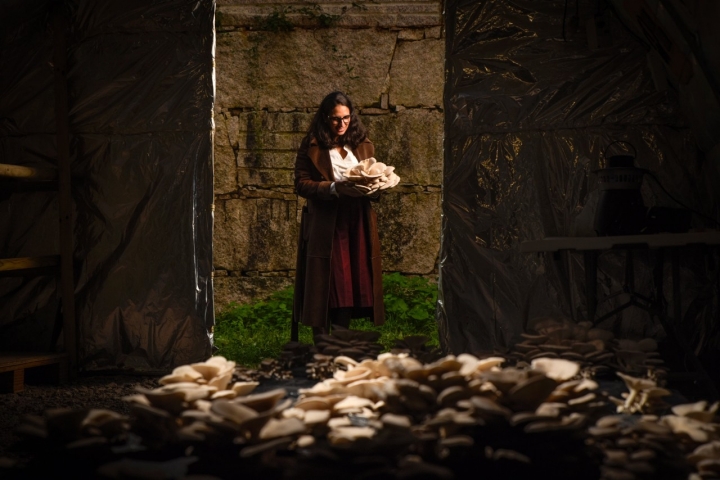 Sandra Viñas comenzó con el proyecto en 2023 en un terreno de la aldea de Buezas.