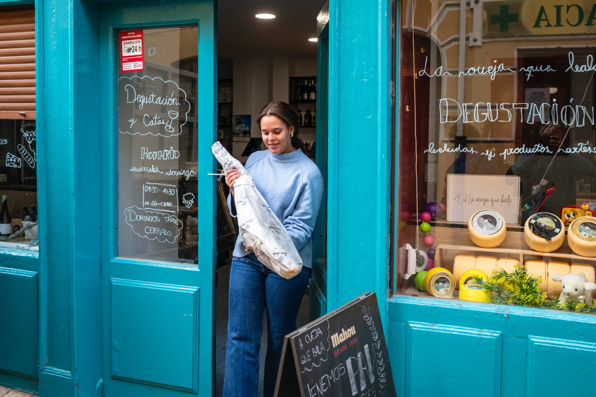 La llamativa fachada de la tienda, imposible pasar de largo.