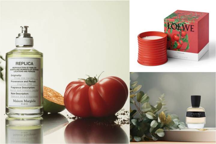 Perfumes a base de esencia de hoja de tomate