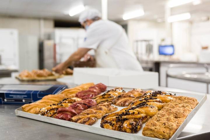 Diferentes trenzas de Almudévar de la Pastelería Tolosana.