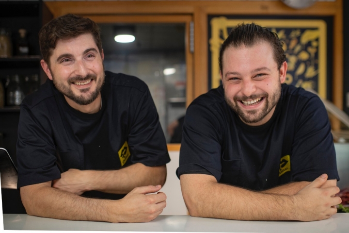 Los chefs Jorge Cal y Aldo Sebastianelli