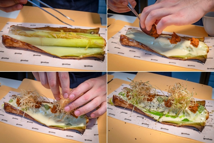 El puerro es uno de los fuera de carta que ofrecen en esta barra de mercado