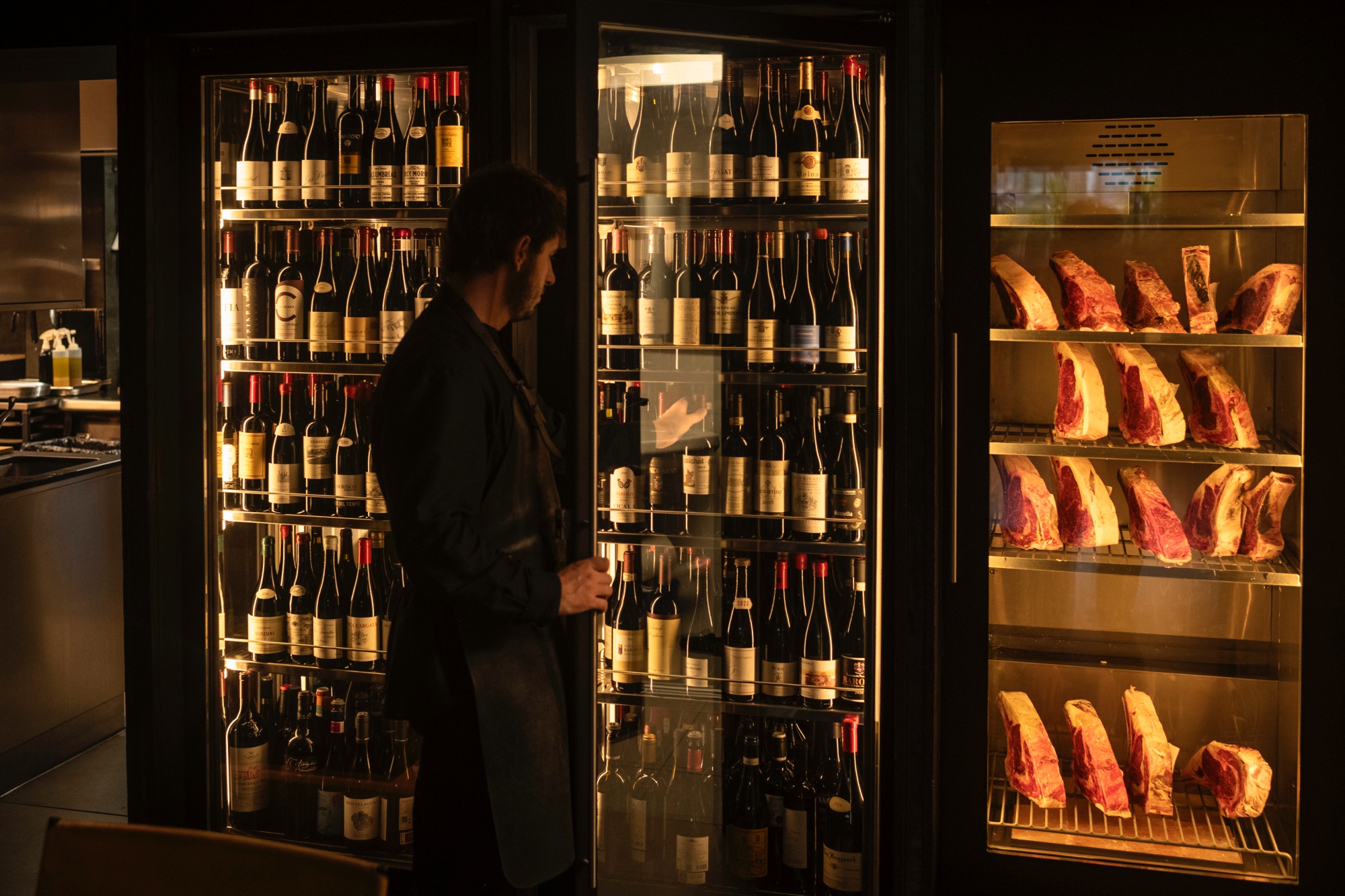 Bodega y cámara de maduración de carnes.