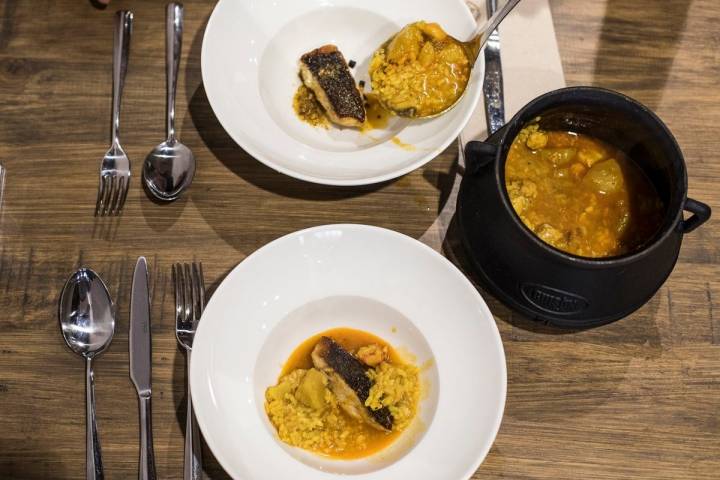 Los arroces tradicionales no podían faltar en la carta de 'La Aldeana'.