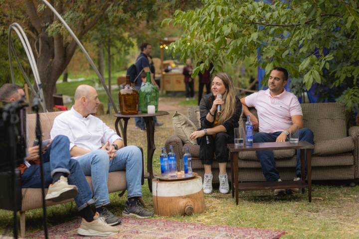 La chef Lucía Freitas durante su participación en una mesa redonda. 