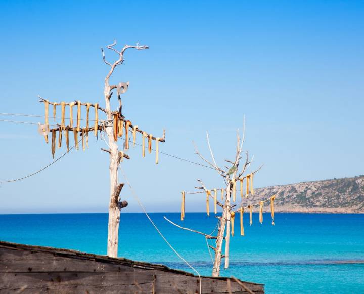 El pescado seco también forma parte del escenario natural de la isla. Foto: shuttersrtock.