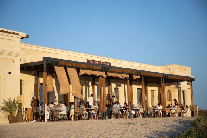 Vista de la terraza exterior.