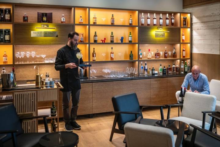 El Whisky Club del restaurante.