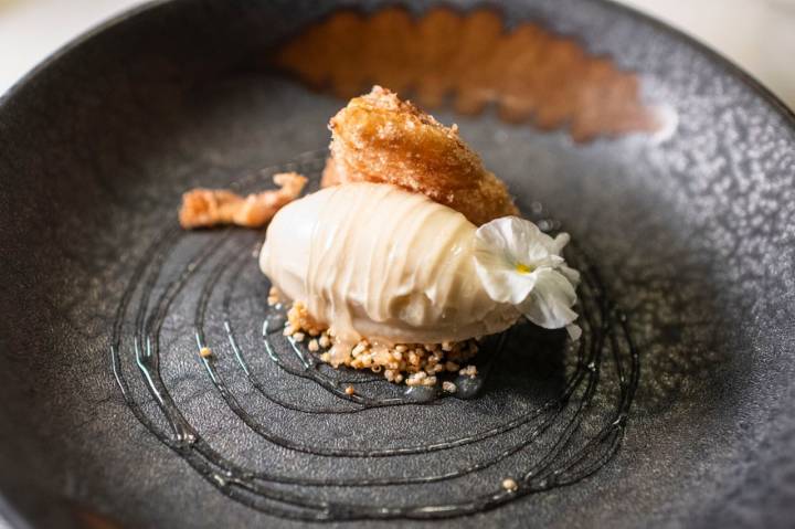 Torrija del restaurante El Poblet de Valencia.