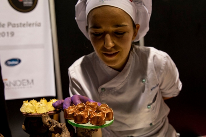 Las jóvenes promesas de pasteleros también estuvieron presentes en la feria.