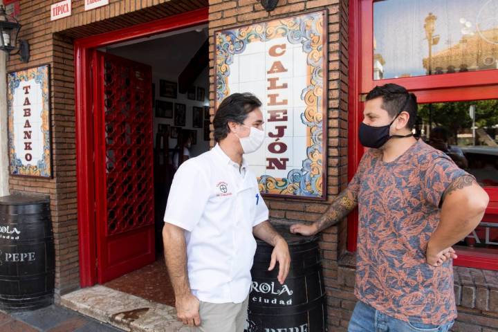 Diego Gallegos en 'Tabanko el Callejón' con Sergio Ruiz.