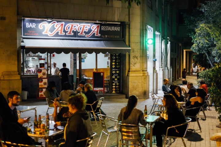 La terraza de 'Yaffa' también se puede disfrutar todo el año.