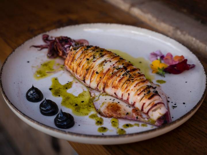 El delicado calamar de playa de la 'Pescadería Bianca'.